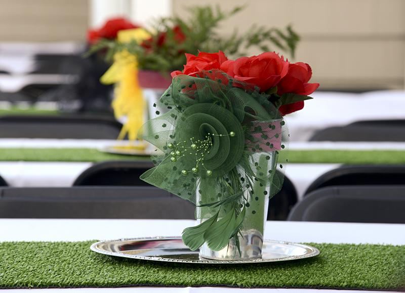 Silver and roses decorate the Children’s Beach House.